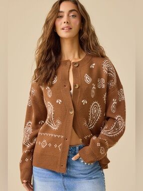 Altar'd State Maizie Western Cardigan